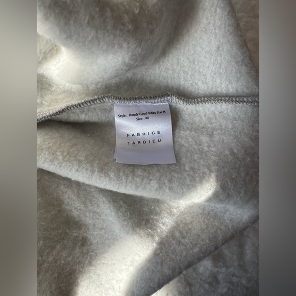 Fabrice Tardieu Good Vibes Star FT Hoodie Grey - Picture 6 of 7